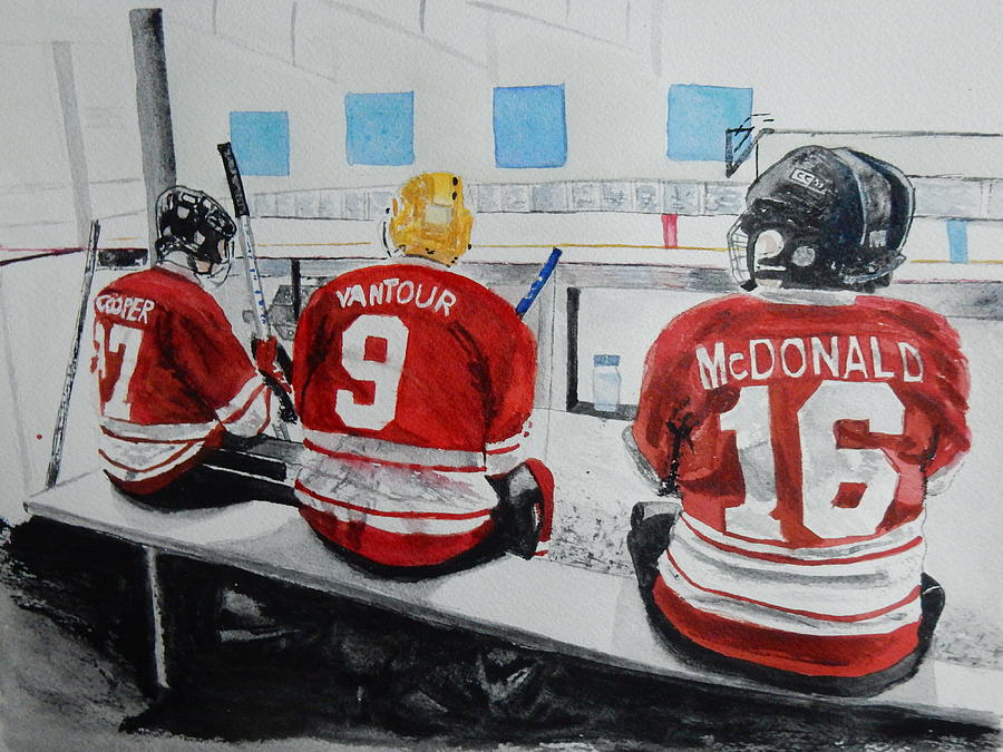 On the Bench Painting by Betty-Anne McDonald