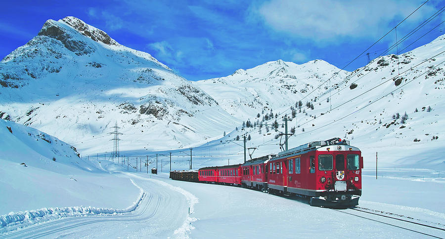 On The Bernina Line - Switzerland Photograph by Mountain Dreams