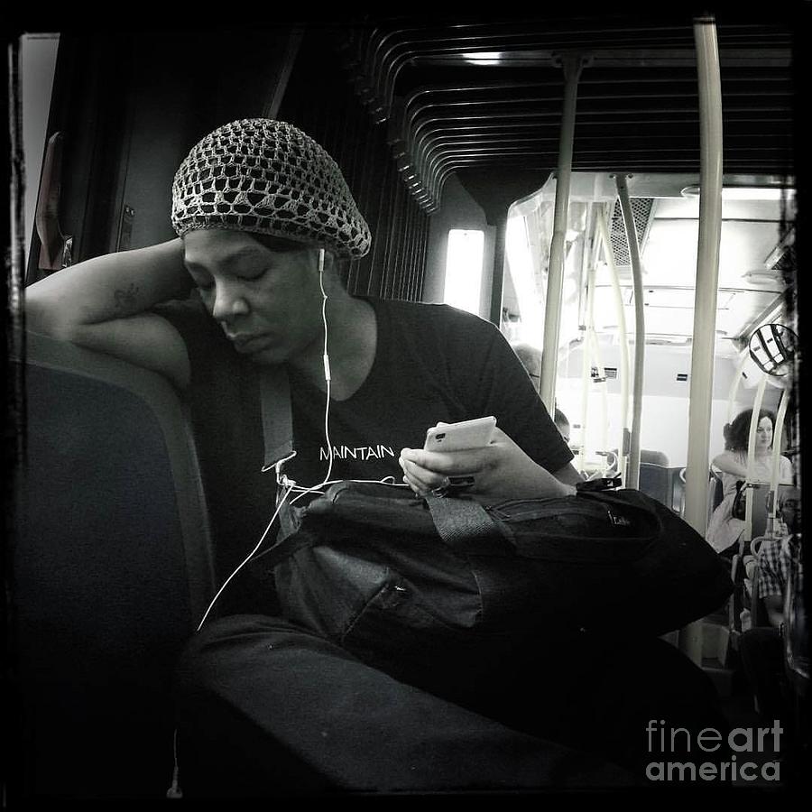 On the Bus. As seen in New York. Photograph by Miriam Danar
