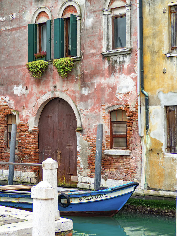 On the Canal in Venice Photograph by Debbie Karnes