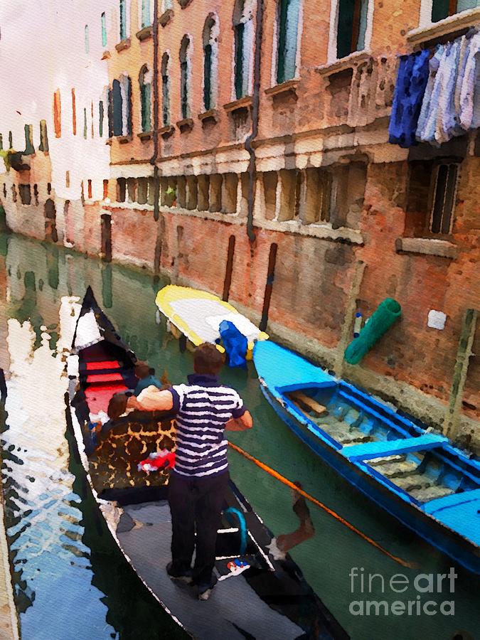 On the Canal in Venice Photograph by Jacklyn Duryea Fraizer