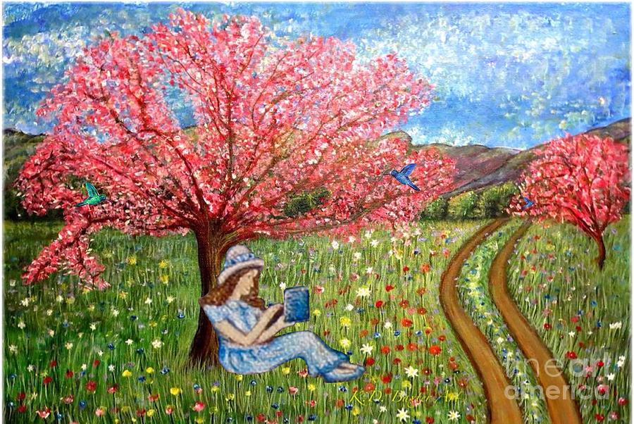 On the Continuous Road to My Enlightenment Painting by Kimberlee Baxter