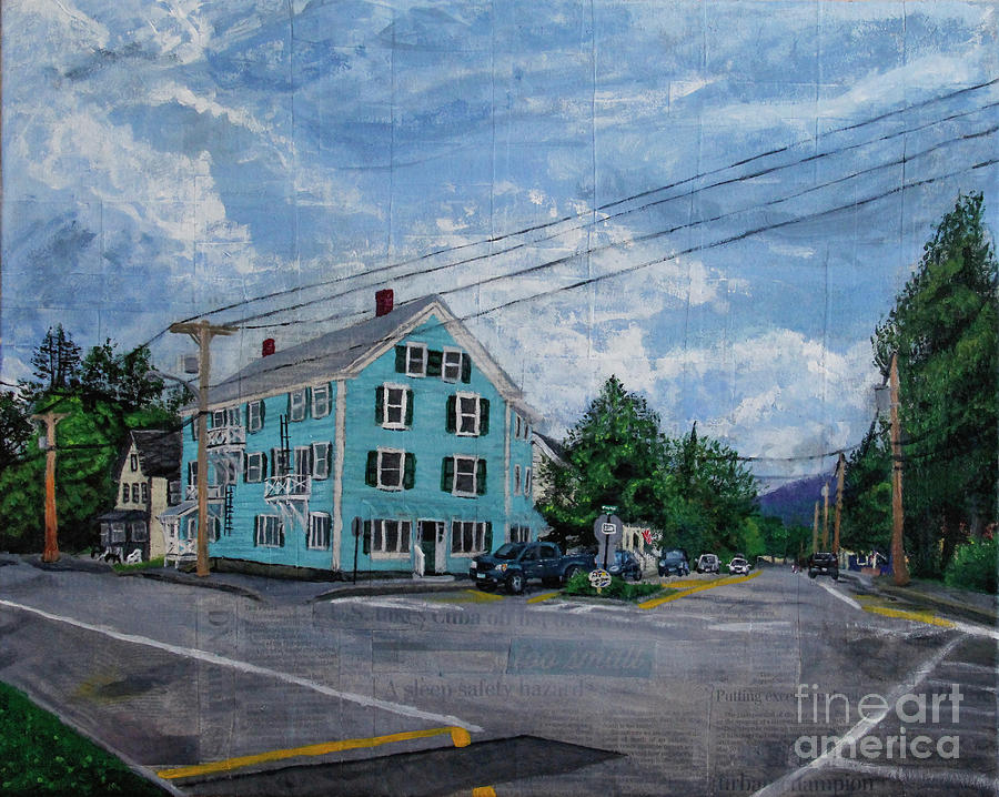 On the Corner of Church and Main Painting by Marina McLain