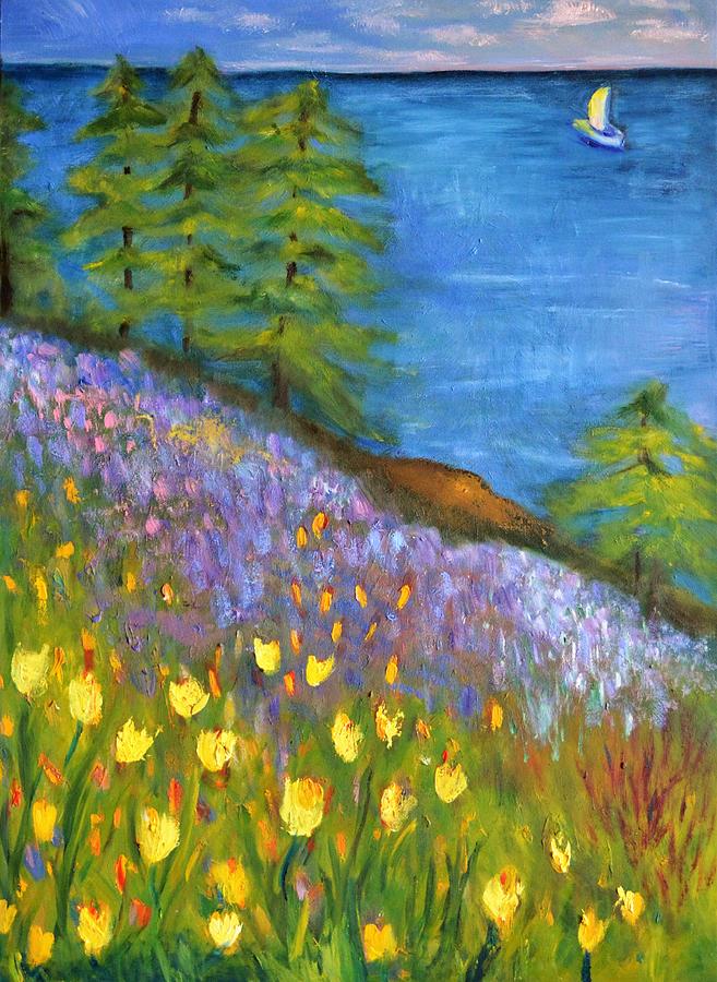 On The Hillside Painting by Marla McPherson