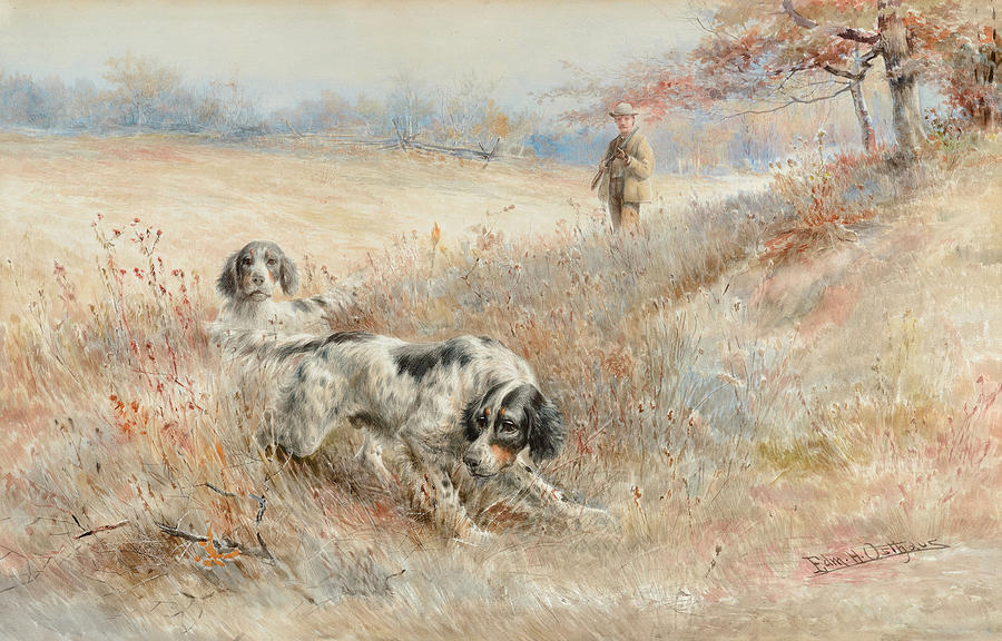 Dog Painting - On the Hunt by Edmund Henry Osthaus