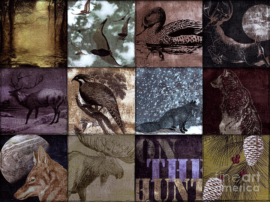 Animal Painting - On the Hunt by Mindy Sommers