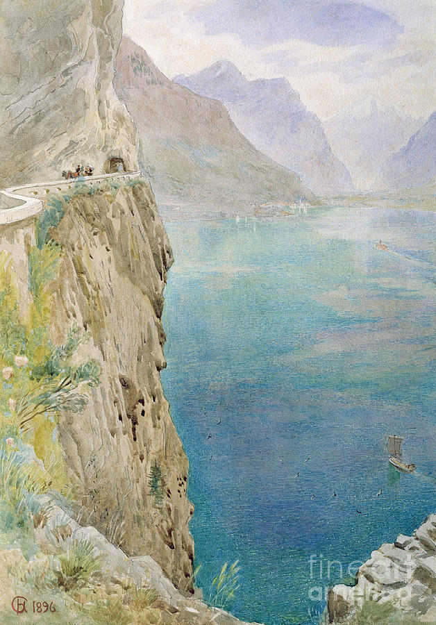 On the Italian Coast Painting by Harry Goodwin