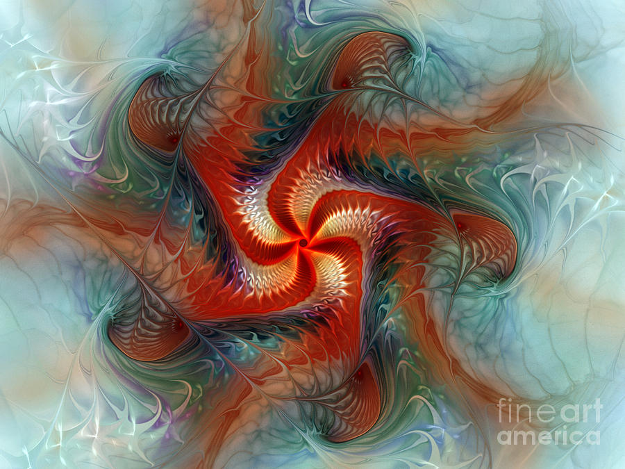 Abstract Digital Art - On The Move by Karin Kuhlmann