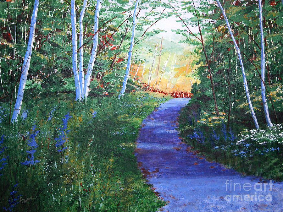 On The Path Painting by Lynn Quinn