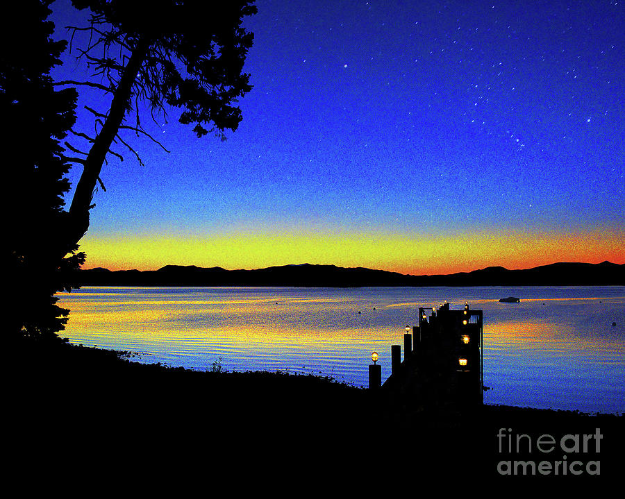 ON THE PIER, Lake Tahoe, California Photograph by Don Schimmel