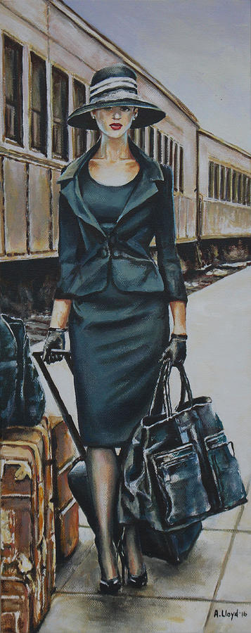 On the Platform Painting by Andy Lloyd