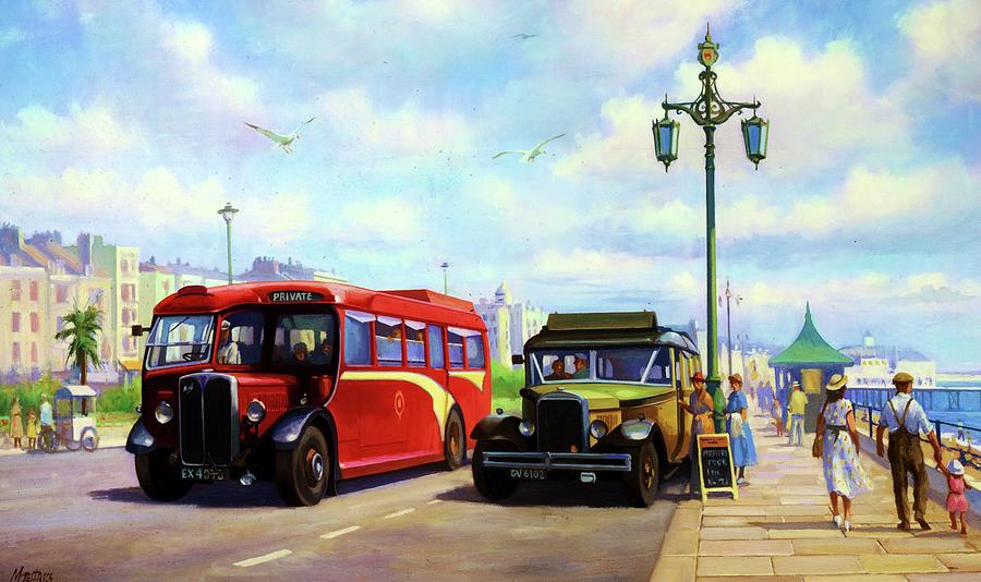 On the Prom. Painting by Mike Jeffries