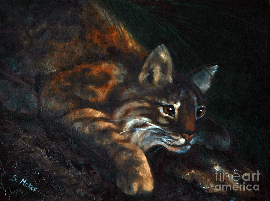 Nature Painting - On the Prowl by Suzanne McKee