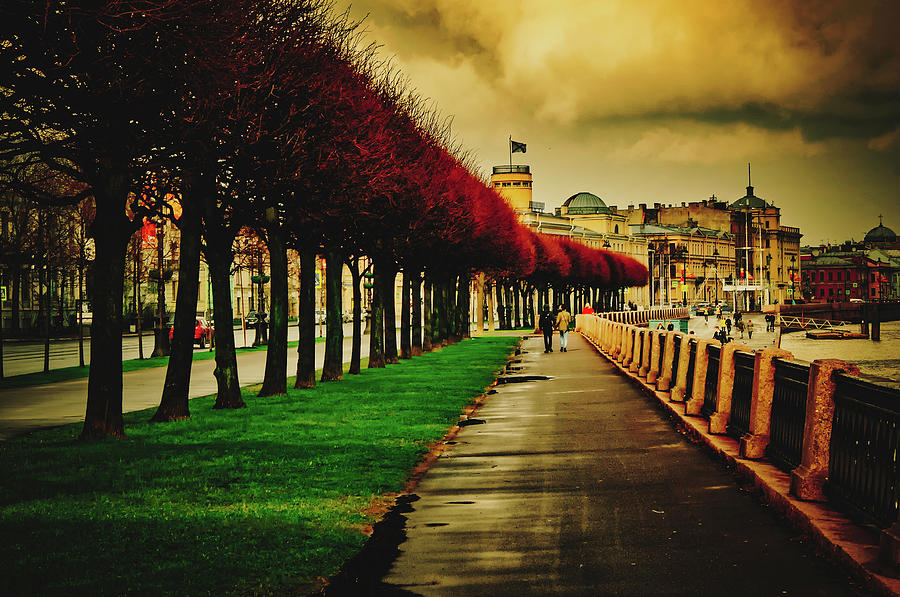 On The Quay - Saint Petersburg, Russia Photograph by Mountain Dreams