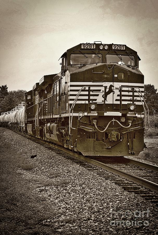 City Photograph - On The Rails by Skip Willits