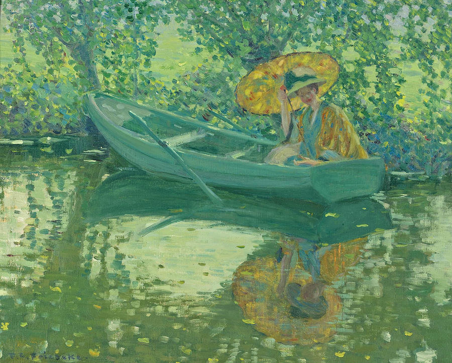 On the River Painting by Frederick Carl Frieseke