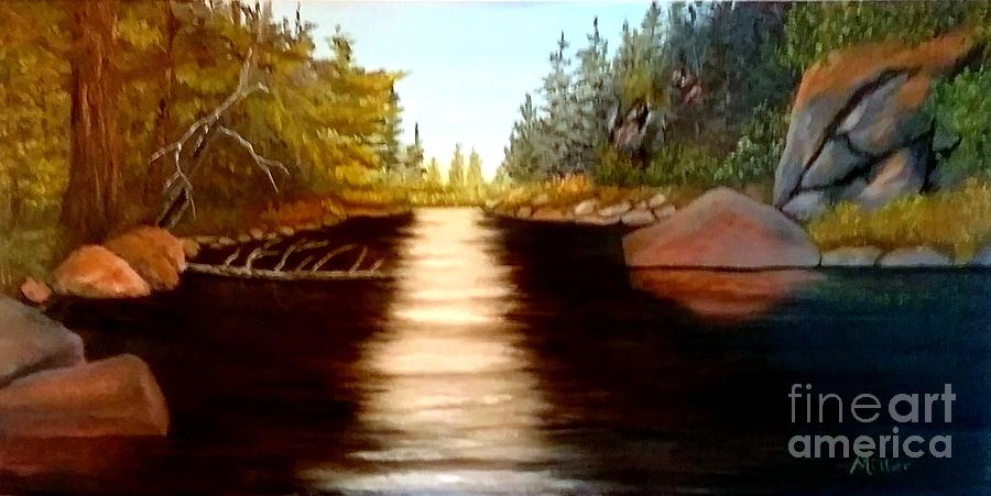 On The River Painting by Peggy Miller