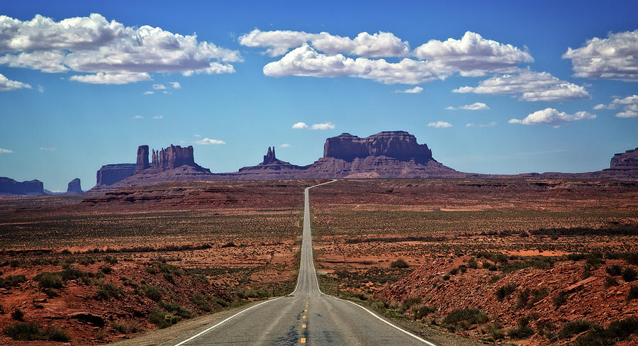 On the road again, Monument Valley Photograph by Steven Upton