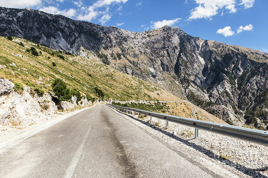 On the road in Albania Photograph by Didier Marti