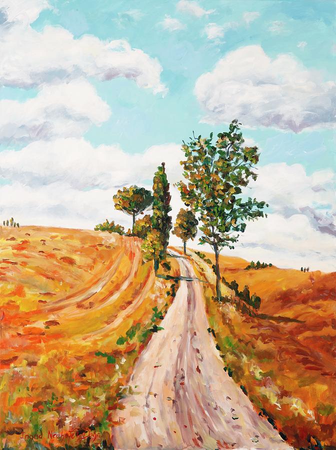 On the Road to . . . . Painting by Ingrid Dohm