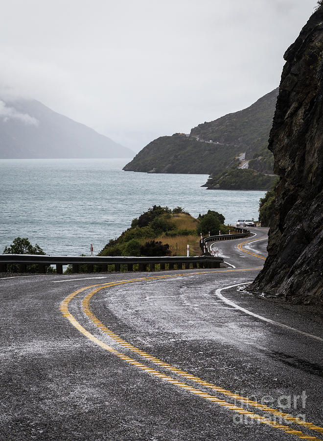 On the road to Queenstown in New Zealand Photograph by Didier Marti