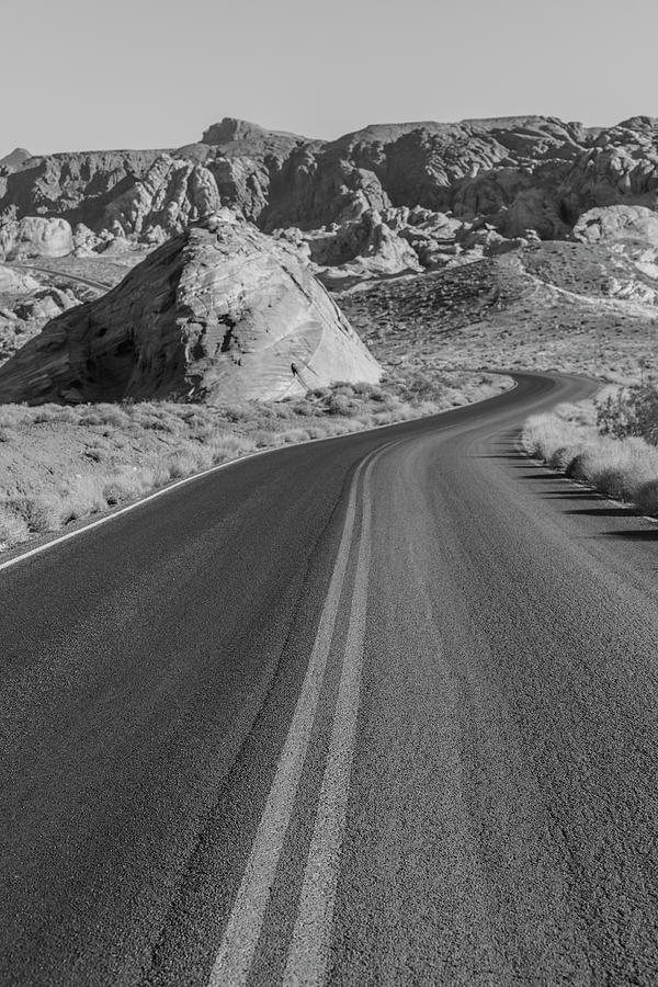 On the road Valley of Fire State Park  Photograph by John McGraw