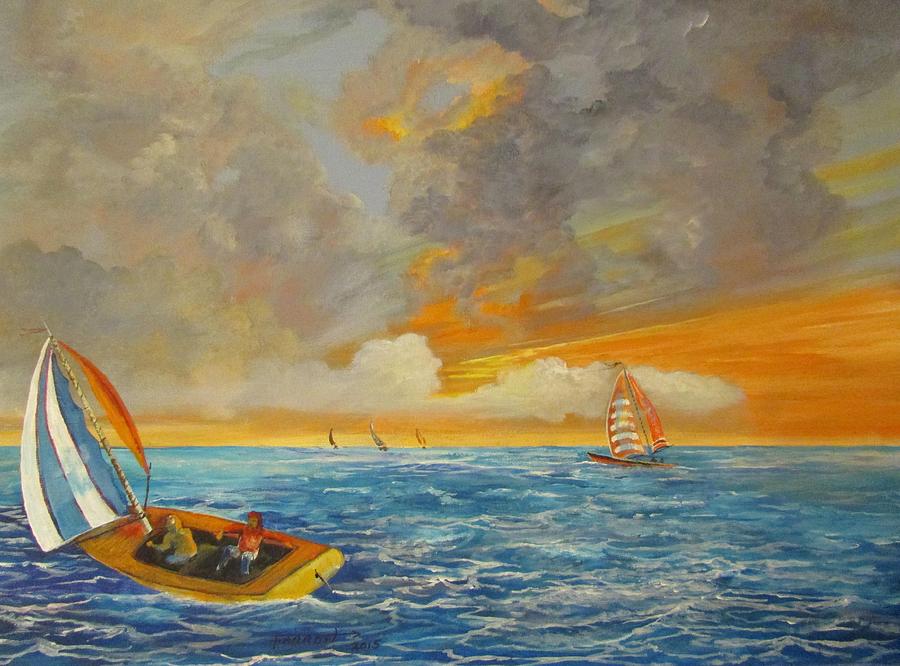 On The Sea Painting by Dave Farrow