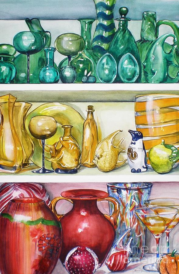 On the Shelf Painting by Jane Loveall