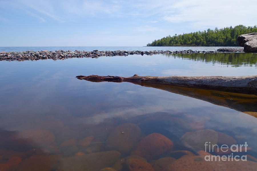 On the shore of Lake Superior Photograph by Sandra Updyke