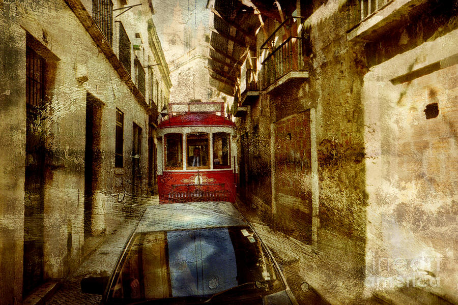 On the streets of Lisbon Photograph by Dariusz Gudowicz