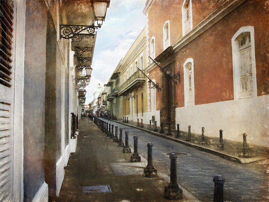 On the Streets of San Juan Photograph by John Rivera