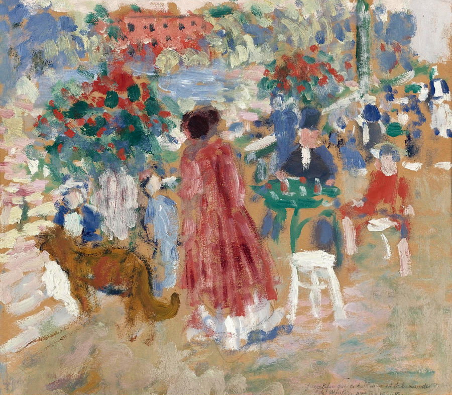 On the Terrace. The Botanic Gardens. Malines Painting by Rik Wouters
