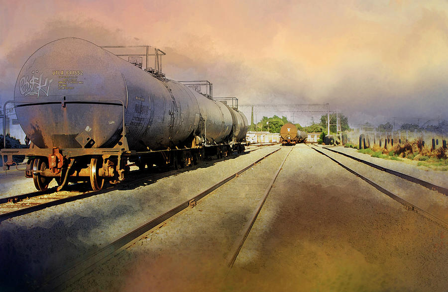 On the Track Digital Art by Terry Davis