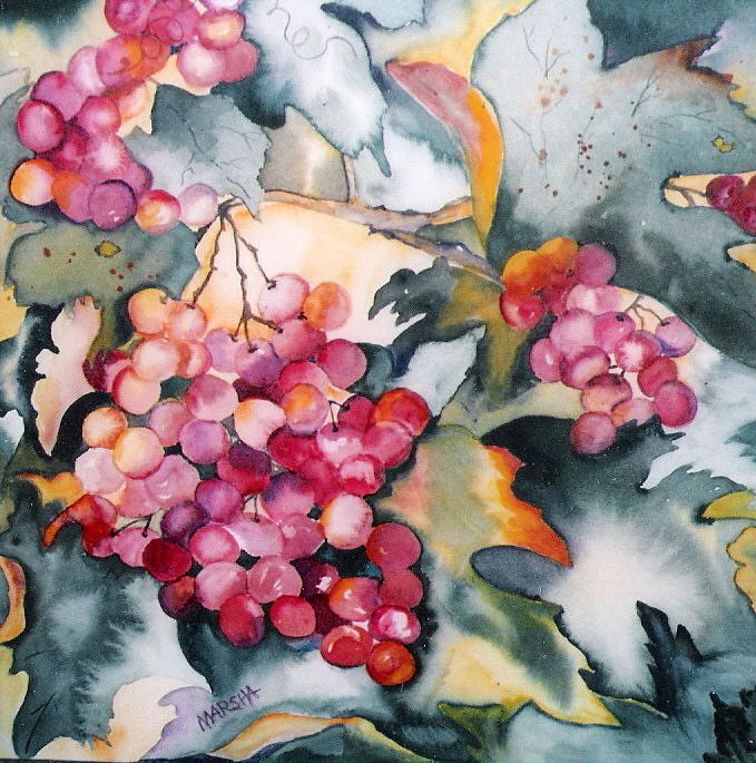 On the Vine Painting by Marsha Woods