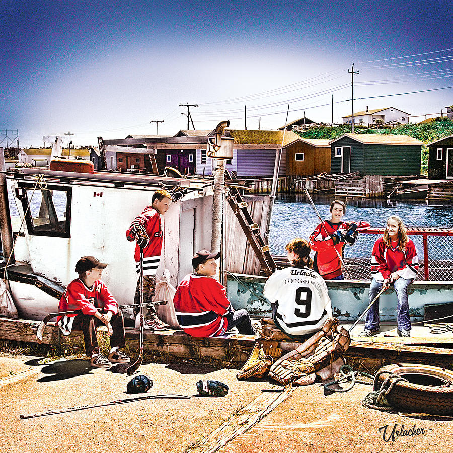 Hockey Gifts Digital Art - On The Way Home by Elizabeth Urlacher