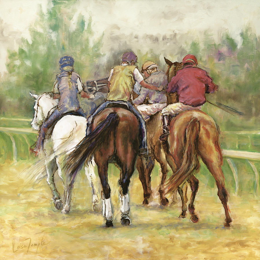 Horse Painting - On the Way by Leisa Temple