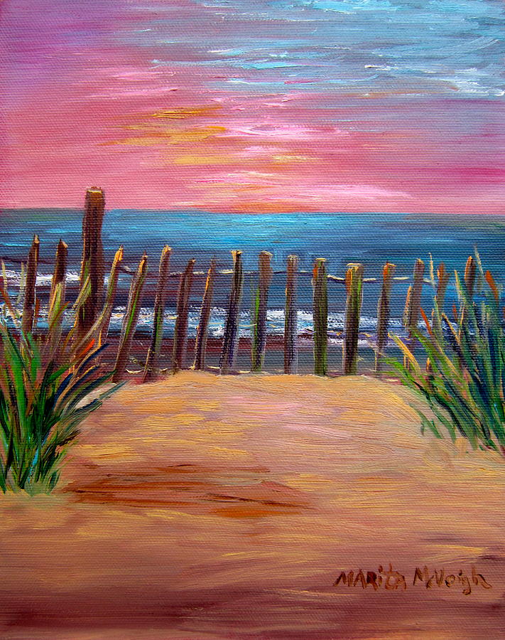 On The Way To Cape May Painting by Marita McVeigh