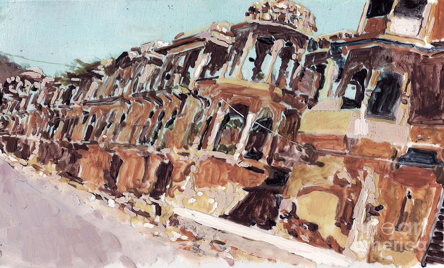 Architecture Painting - On the way to Jaipur by Narayani  Arts