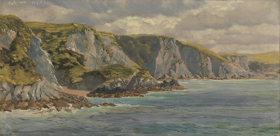 On the Welsh Coast by John Brett, 1882 Painting by Celestial Images