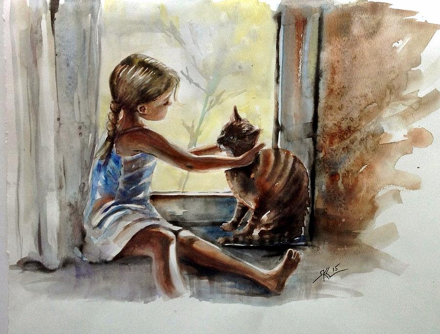 On the window Painting by Katerina Kovatcheva