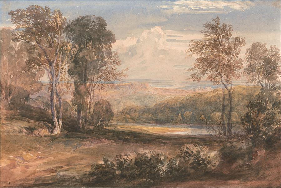 On the Wye by David Cox, circa 1832 Painting by Celestial Images
