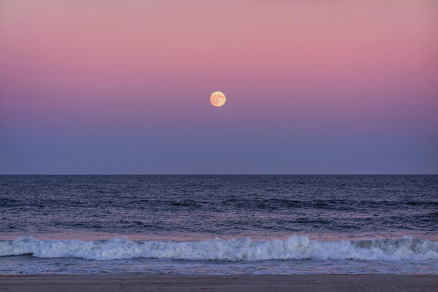 On This Harvest Moon 2017 Jersey Shore Photograph