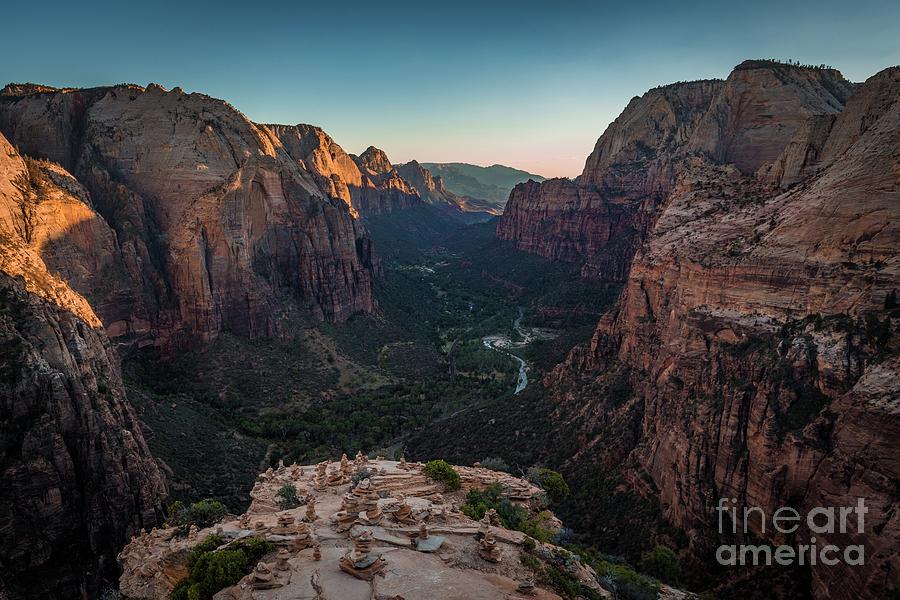On Top of Angels Landing Photograph by JR Photography