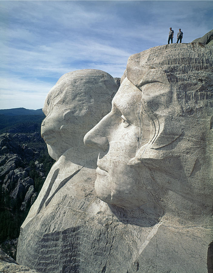 215715-A-On Top of Mt. Rushmore  Photograph by Ed  Cooper Photography