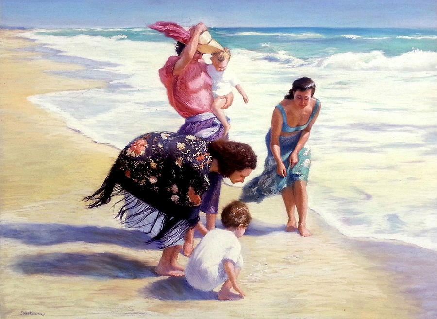 On Vacation Painting by Susan Kuznitsky