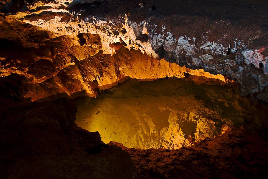 Onandaga Cave pool Photograph by David Coblitz