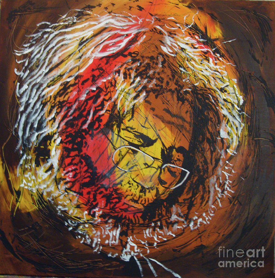 Once A lion Painting by Stuart Engel
