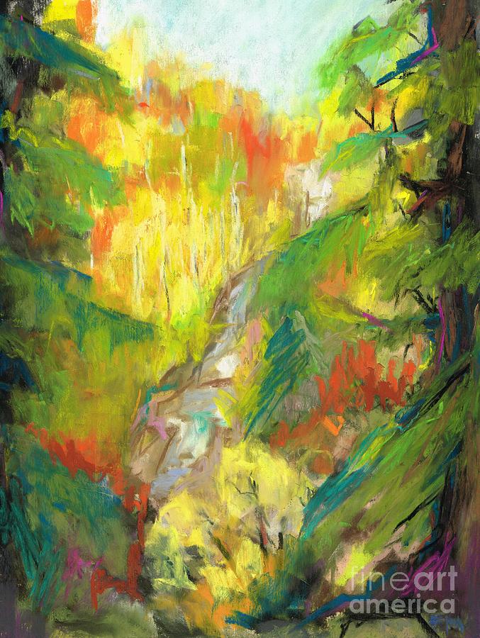 Once a Waterfalls Painting by Frances Marino