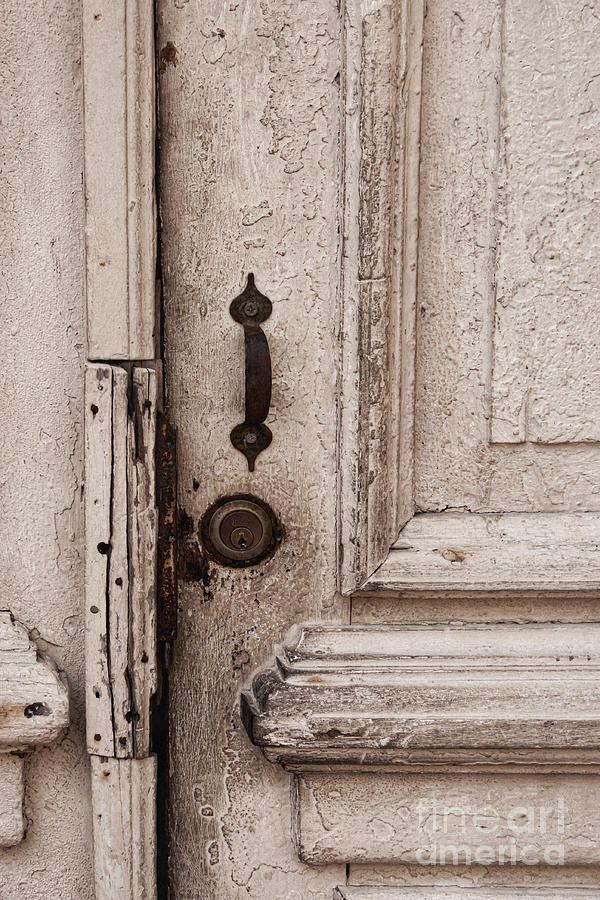 Once a White Door Photograph by Ana V Ramirez
