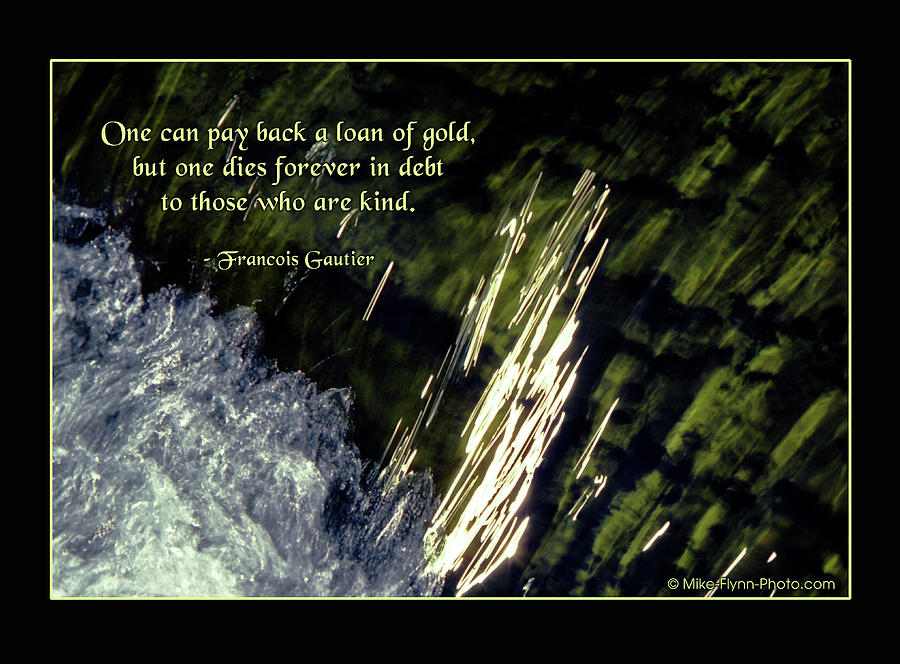 Once Can Pay Back a Loan of Gold Photograph by Mike Flynn